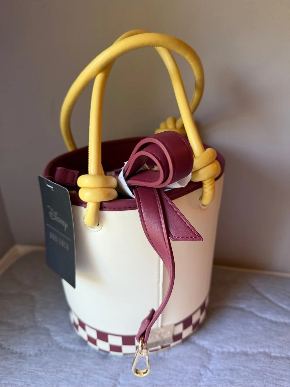 Disney x Loungefly Lady and the Tramp Cream & Yellow Kids Bucket Bag